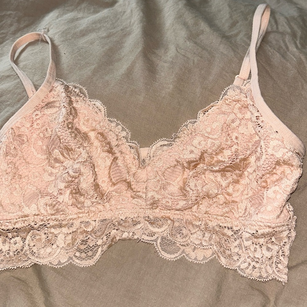 Pink Lacey Bra